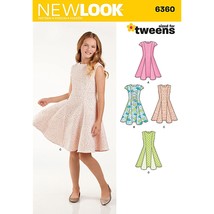 Simplicity New Look Patterns UN6360A Girls&#39; Sized for Tweens Dress, A (8... - $28.99