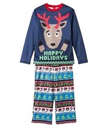 Happy Holidays Boy&#39;s Ugly Sweater Christmas Reindeer Holiday Pajama Set,... - €9,63 EUR