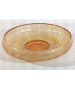 IMPERIAL GLASS SWIRL RIB CARNIVAL MARIGOLD Shallow BOWL 8&quot; Footed Cupped... - £21.78 GBP