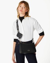 Kate Spade Rosie Shoulder Bag Black Pebbled Leather KF086 Pouch NWT $399 MSRP - £109.82 GBP