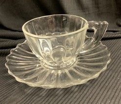 Vintage Heisey Crystolite  Cup &amp; Saucer - £4.00 GBP