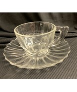 Vintage Heisey Crystolite  Cup &amp; Saucer - £3.77 GBP
