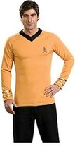 Star Trek Original Series Captain Kirk Gold Adult Deluxe Uniform Shirt SEALED - £42.18 GBP