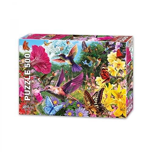 Primary image for LaModaHome 500 Piece Hummingbird Paradise Jigsaw Puzzle for Family Friend Game N