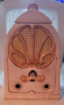 Vintage Treasure Craft U.S.A. Made Cookie Jar &quot;Cathedral Radio&quot; Look Cer... - $134.99