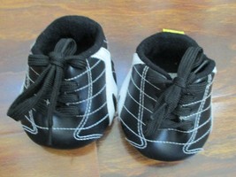 Build A Bear Workshop Soccer Shoes Black &amp; White - £6.28 GBP