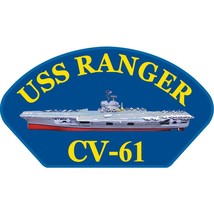 U.S. Navy USS Ranger CV-61 Patch 2 1/4&quot; x 4&quot; - £10.25 GBP