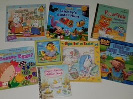 8 Easter Book Lot Disney Mickey Mouse Fozzie Bear Max &amp; Ruby Bob Builder HBK PBK - £23.31 GBP