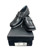 New Alfani Beacon Men&#39;s Black Leather Slip-On Loafers Shoes Size 9M - $457.31 MXN