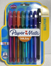 Paper Mate InkJoy 100ST Ballpoint Pens, 8 Assorted Colors  - £10.24 GBP
