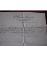  Antique 1903 Fillmore House Bill of Sale Document For A Horse  - £6.83 GBP