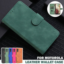 For Motorola Moto EG22 G50 G60S G200 dge X30 Pro Case Leather Wallet Flip Cover - £36.53 GBP