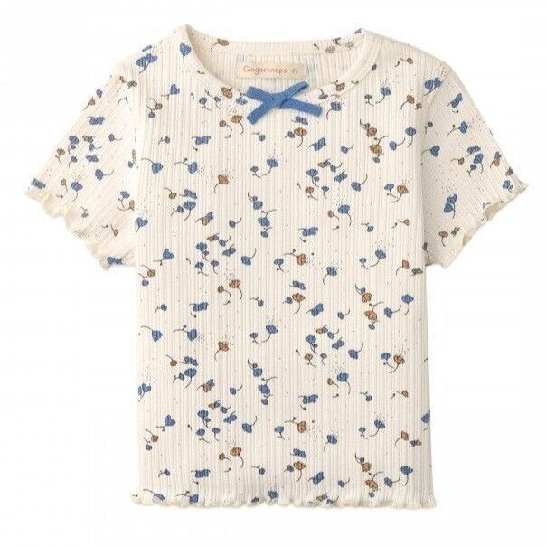 Girls&#39; Ditsy Printed Ribbed Baby Tee NWT 12 Months - $14.40
