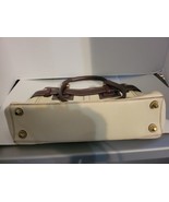 COACH Hampton Pebbles Cream Auburn Leather Ivory Brown Purse Tote Handbag - £103.77 GBP