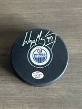 Wayne Gretzky Signed Edmonton Oilers NHL Hockey Puck COA - £239.00 GBP