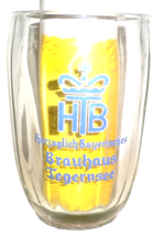 Brauhaus Tegernsee Bavaria barrel-shaped German Beer Glass Seidel - $12.95