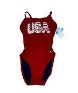 Sporti USA Red One-Piece Swimsuit 26Y NWT Girls Age 10-12 - €20,84 EUR