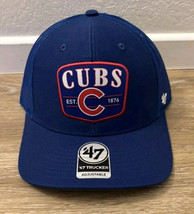 Chicago Cubs Trucker Hat Squad Adjustable Snapback Cap Blue 47 Brand MLB - $27.10