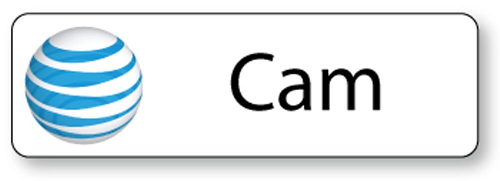 CAM from AT&T Name Badge for Halloween Costume Cosplay Prop PIN ...