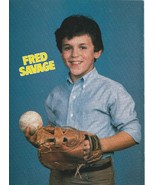 Fred Savage Patrick Swayze teen magazine pinup clipping baseball Wonder Years - $7.00