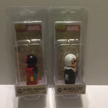 PinMate Wooden Figures - Spider Woman &amp; Black Cat from Marvel Spider-Verse - $15.76