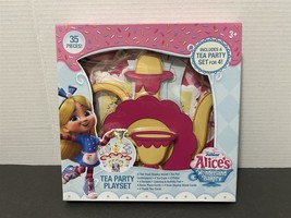 35 PC Disney Junior Alices Wonderland Bakery Tea Party Set for 4 - £7.26 GBP