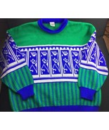 Ugly Xmas Sweater XL Avanti Green Blue - $39.09