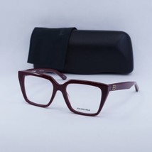 Balenciaga BB0130O 006 Burgundy 53mm Eyeglasses New Authentic - £192.51 GBP