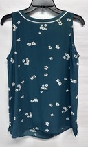 Loft Outlet Green Floral Popover Blouse Top  - $12.87