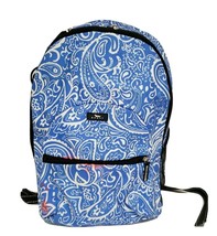 Scout Backpack School Bag Blue white paisley lightweight - £15.66 GBP