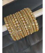 Bollywood Indian Kundan Gold Plated Women Girls Bangle Fashion Ethnic Pa... - $39.99+