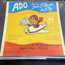 Vintage Aviation Travel Brochures Pacific Coast 1967-68 Airguide CA OR W... - $14.99