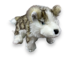 Folkmanis Full Body Timber Wolf Pup Hand Puppet Plush Fluffy EUC - $16.34