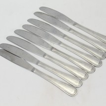 Gibson Arcade Beaded Dinner Knives 8 1/4&quot; Lot of 8 - £14.05 GBP