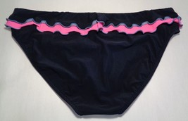 Profile Size 12 Black Pink New Women&#39;s Banded Bikini Bottom - £46.69 GBP