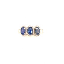 Natural Sapphire Diamond Ring 7 14k W Gold 1.67 TCW Certified $4,975 218113 - £1,438.88 GBP
