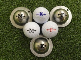 Tin Cup Golf Ball Marking System. Alpha Players Series. Letters A to Z - $27.98