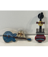 Set of 2 Different Hard Rock Cafe Baltimore  Official Lapel Pins Hibiscu... - $14.85