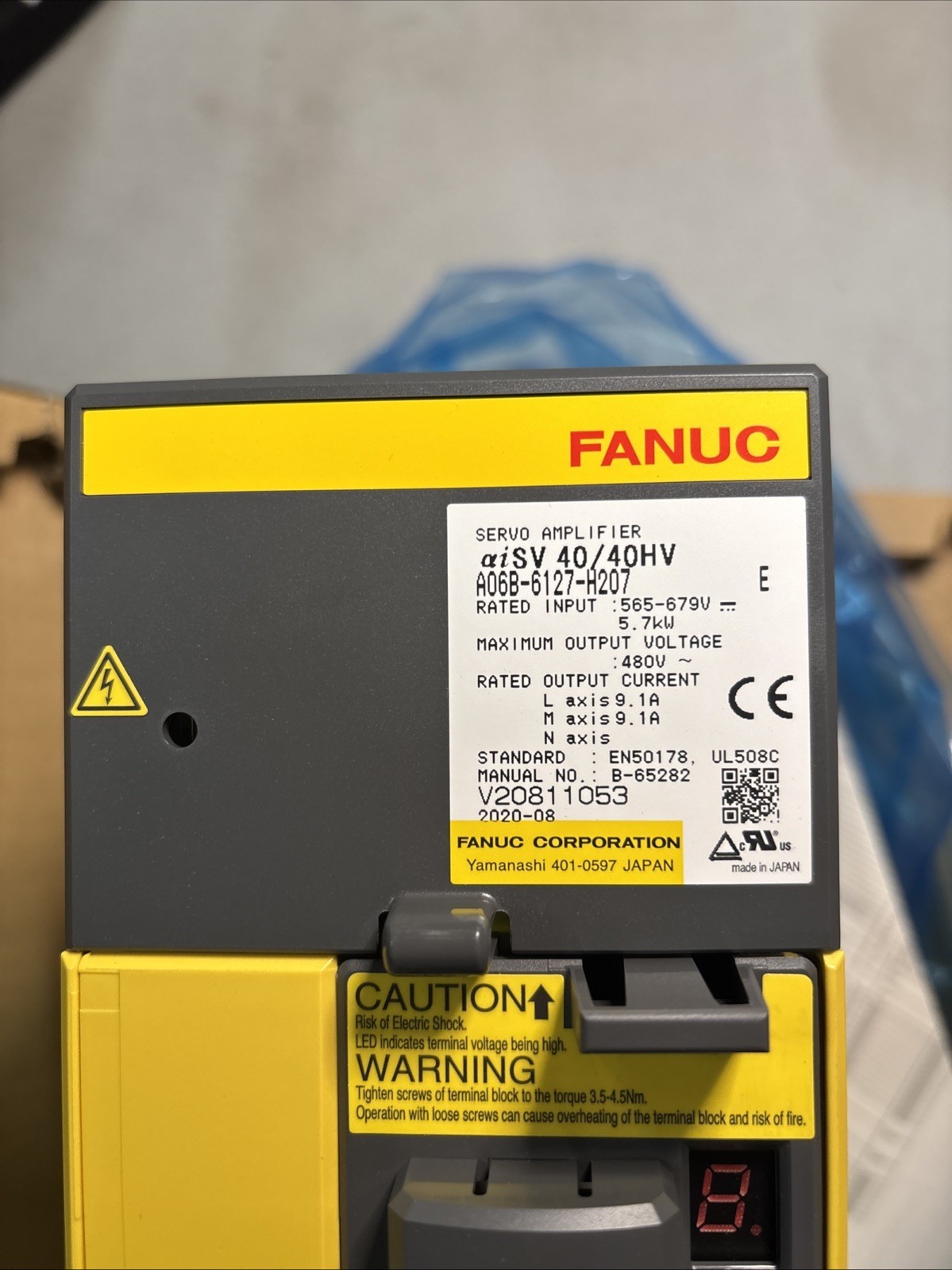 FANUC A06B-6127-H207 SERVO AMP MODULE AISV-40/40HV - $1,249.00