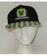 Kids Mincraft Mojang Snapback Baseball Hat Cap Adjustable Green Black - $13.41 CAD