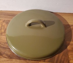 Michelangelo Green Mid Century Cookware Replacement Lid Only Italy Sicula 7 1/2 - £16.43 GBP