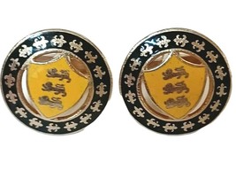 Germany Swabia Coat of Arms Gold Tone &amp; Enamel Cufflinks Cuff Links  - £49.78 GBP