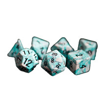 MDG Synthetic Polyhedral Dice Set 16mm (Blue Turquoise) - £68.26 GBP