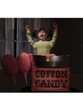 Animated Girl Spinning In Cotton Candy Bowl Halloween Prop Animatronic (a) - £534.07 GBP