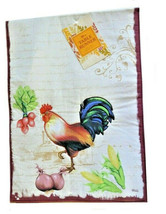 Rooster Chicken Quilted Table Runner Appliqued 13&quot;x36&quot; French Country Home - $38.10