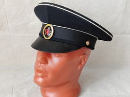 USSR Soviet Navy Officer Peak forage Peaked cap Vintage Original, NEW Si... - $66.33