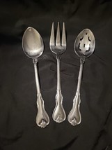 Cambridge JESSICA Stainless Slotted /Solid Serving Spoons &amp; Meat Fork - £12.22 GBP