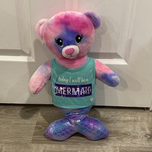 Build a Bear Magical Mer-Bear Mermaid Pink Tie-dye 17&quot; w/ Great Sequin T... - £31.67 GBP