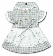 Touchdog &#39;I love Poochi&#39; Classical Plaid Fashion Designer Dog Dress - $23.75+