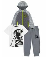 DISNEY STAR WARS ~ Three (3) Piece Set ~ Jacket ~ Tee ~ Joggers ~ Boys' ... - $40.00